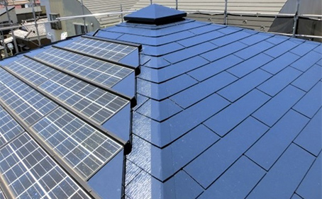 スレート屋根材の交換